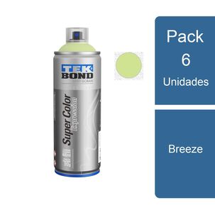 Pack 6 Pinturas Aerosol / Spray Expression Breeze Tekbond